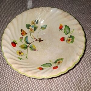 A vintage James Kent Old Foley Staffordshire saucer and plate.